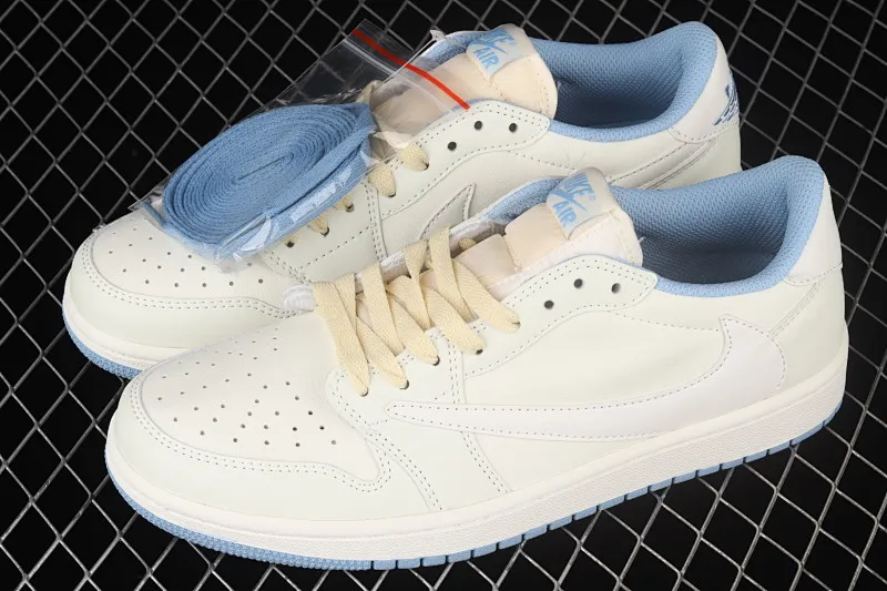 All categories Air Jordan Jordan series basketball shoes Air Jordan 1 Low cost-effective version Travis Scott x Air Jordan 1 Low AJ1 Joe 1 beige lightning undercut low top DM7866-148